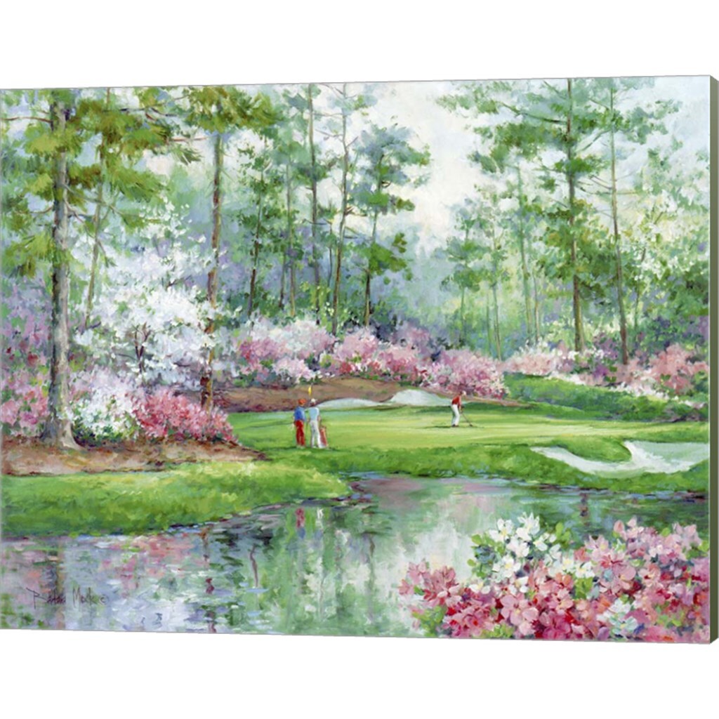 On the Green by Barbara Mock 20" x 16" Canvas Wall Art