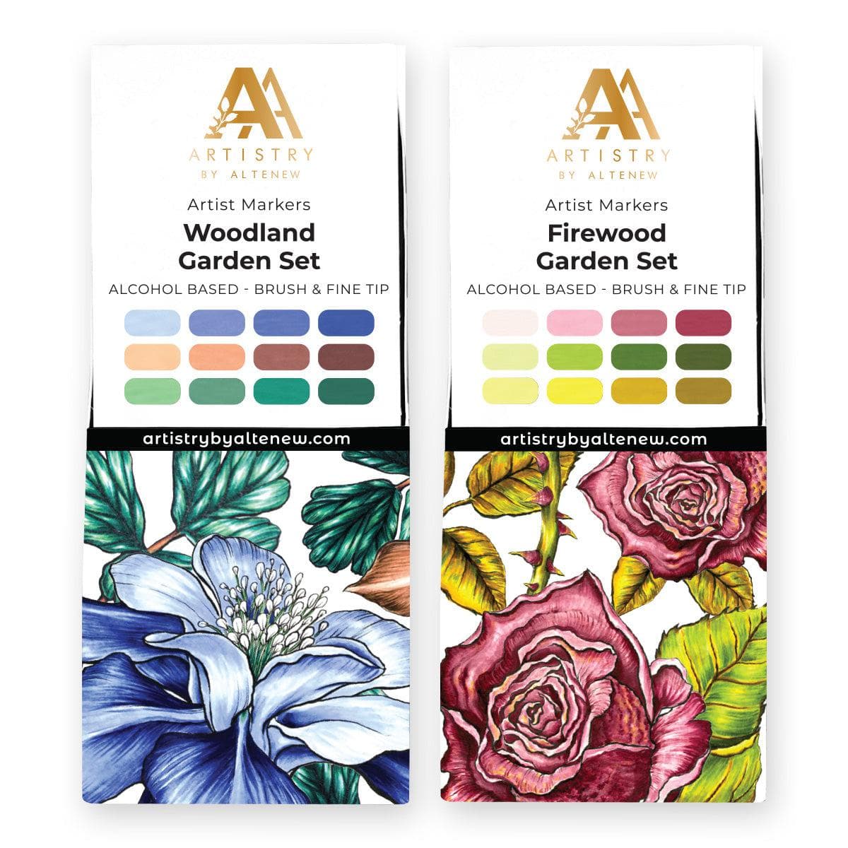 Woodland Garden &#x26; Firewood Garden Artist Alcohol Markers