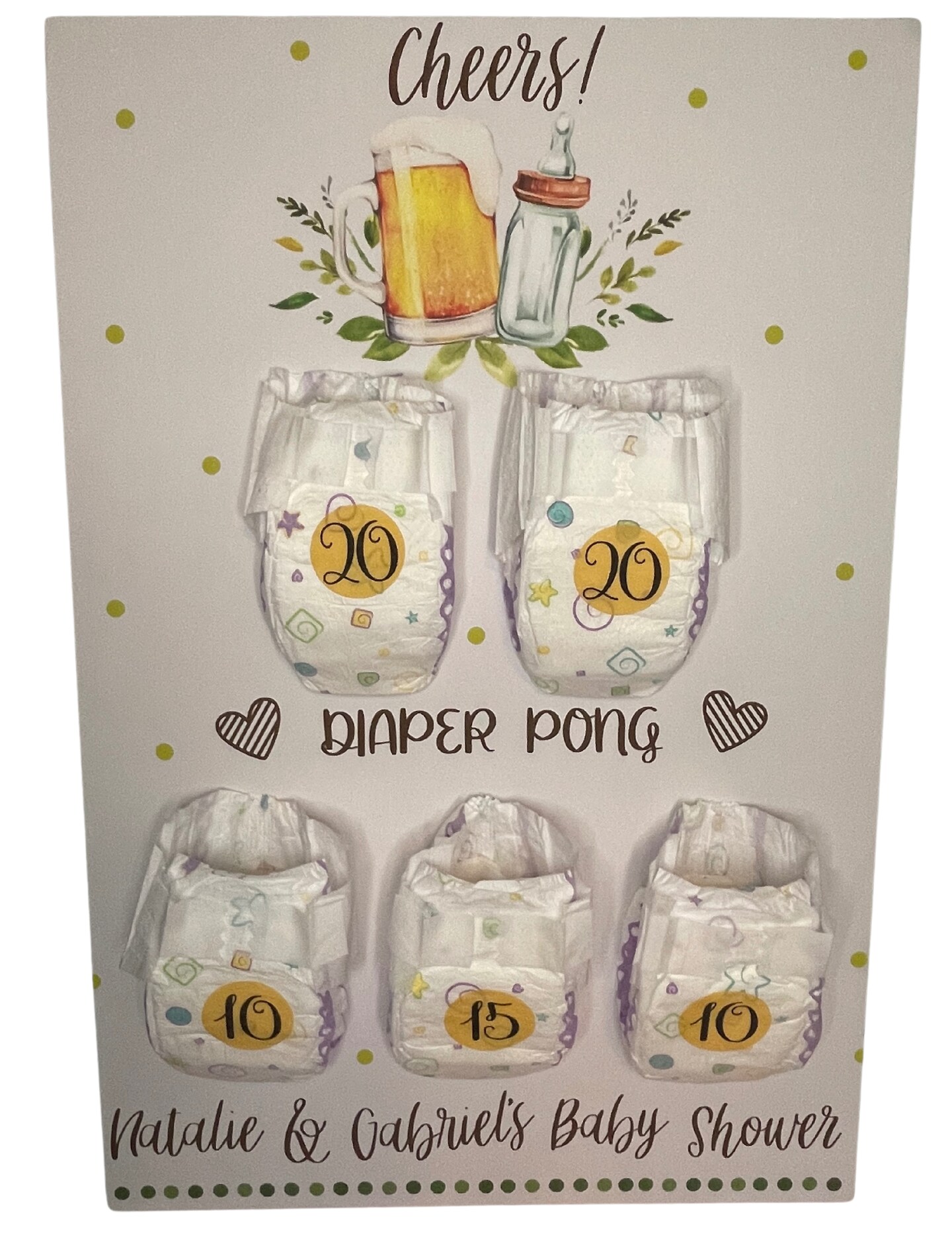 Diaper pong discount