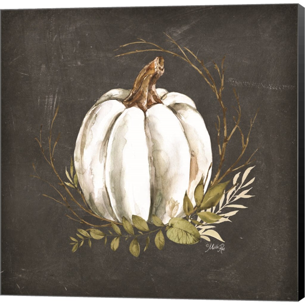 White Pumpkin by Marla Rae 12&#x22; x 12&#x22; Canvas Wall Art