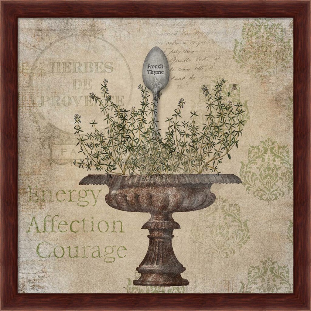 French Thyme by Beth Albert 13&#x22; x 13&#x22; Framed Wall Art