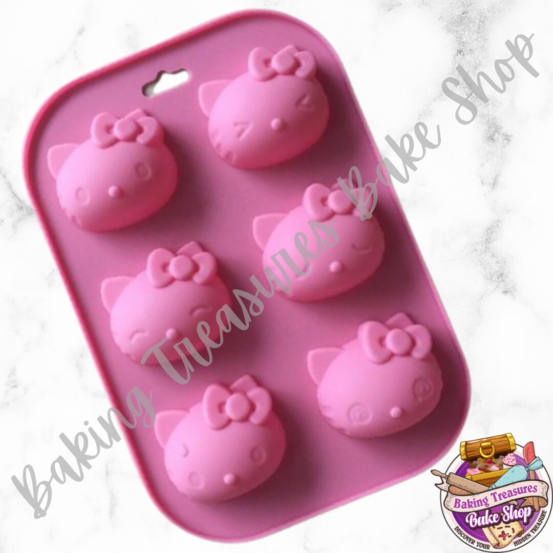 Cute Cat HK Head Silicone Handmade Soap Mold Food Grade Silicone Jelly Pudding Cake