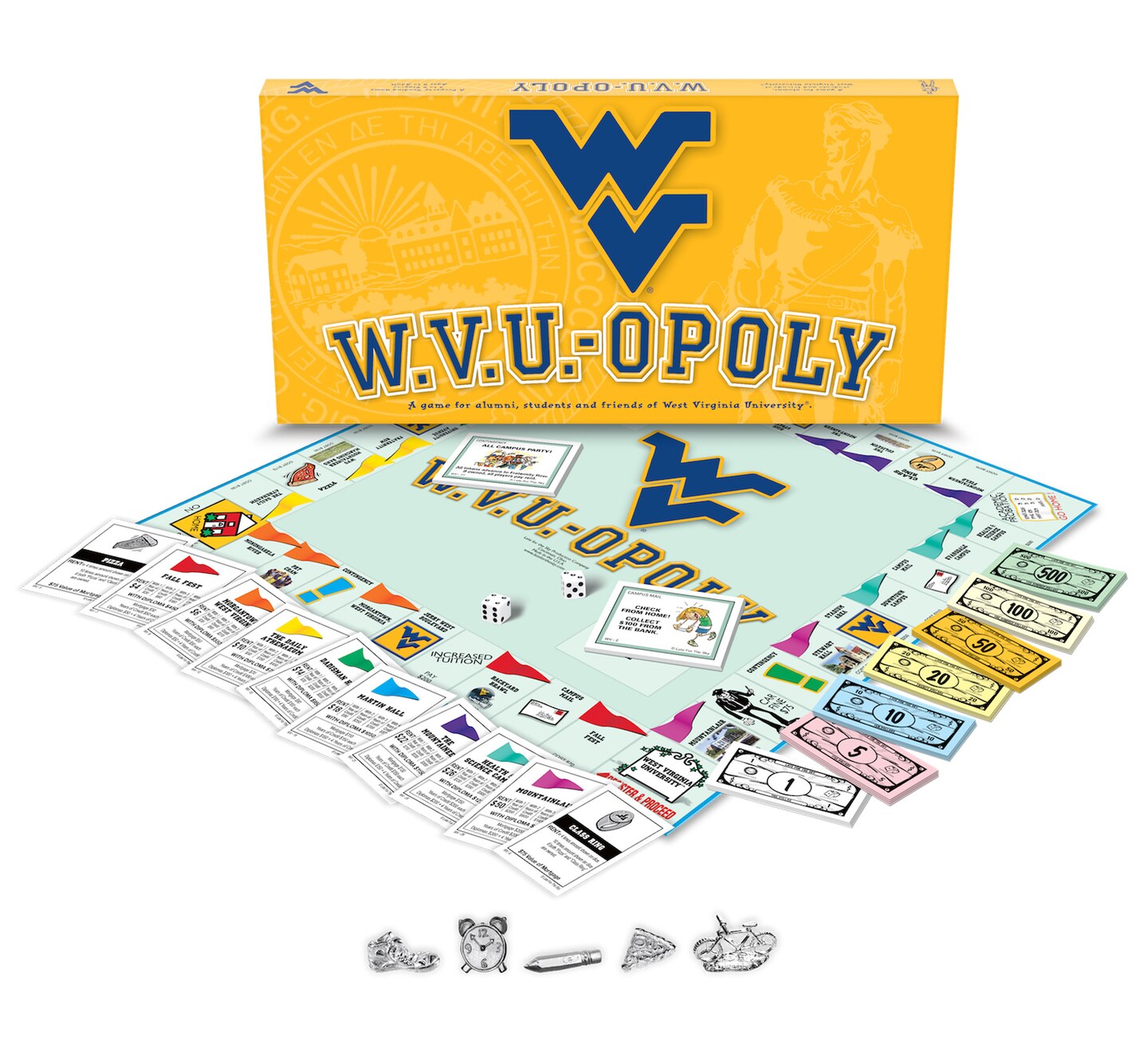 Late for the Sky: West Virginia University WVU-Opoly Monopoly Board Game