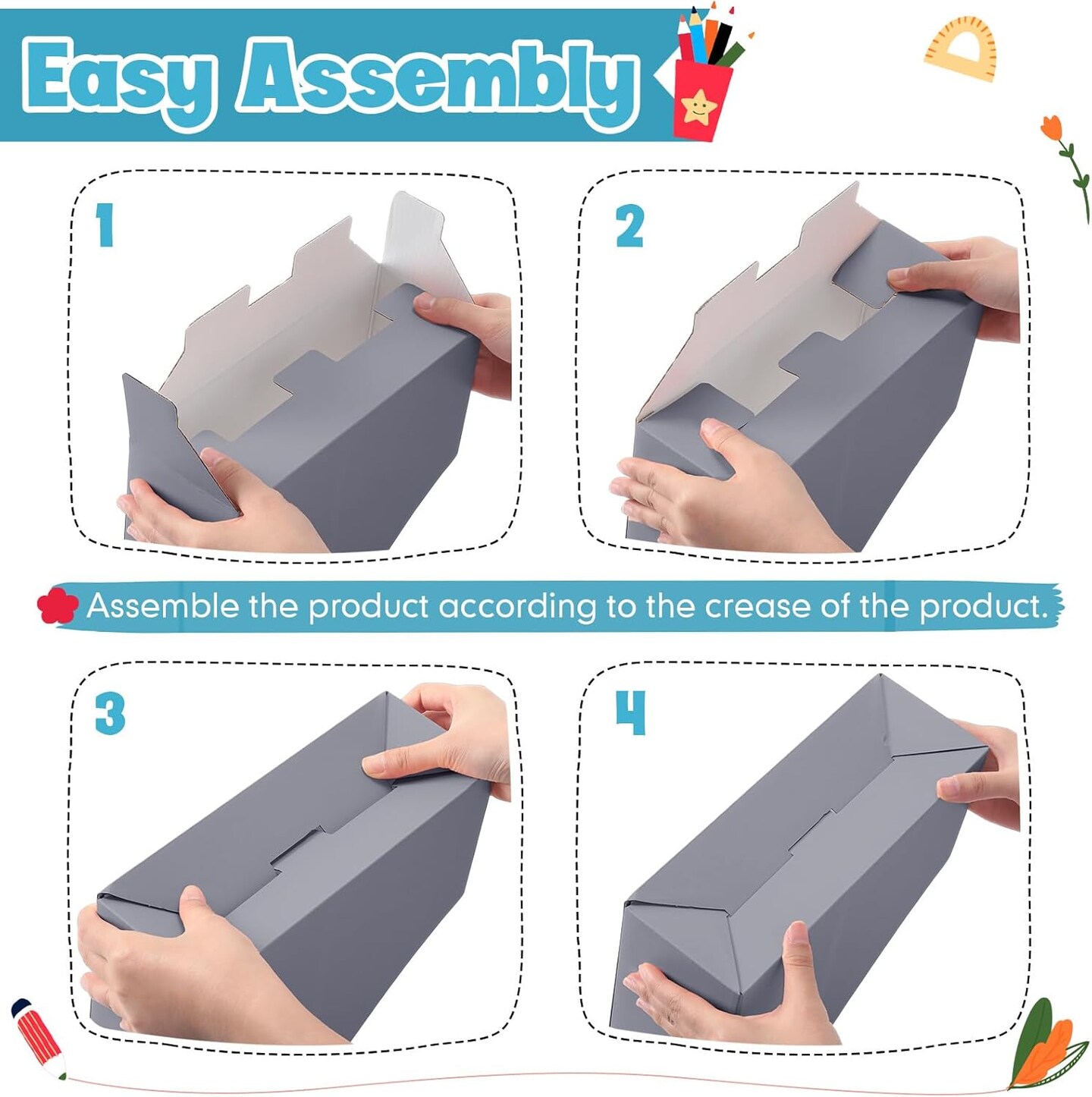 36 Pack Cardboard Magazine Holder 12 Colours Magazine File Holder Magazine Storage Box Office Folders Organiser File Folder Bin for Home Office School Desk Supplies (New Colour)