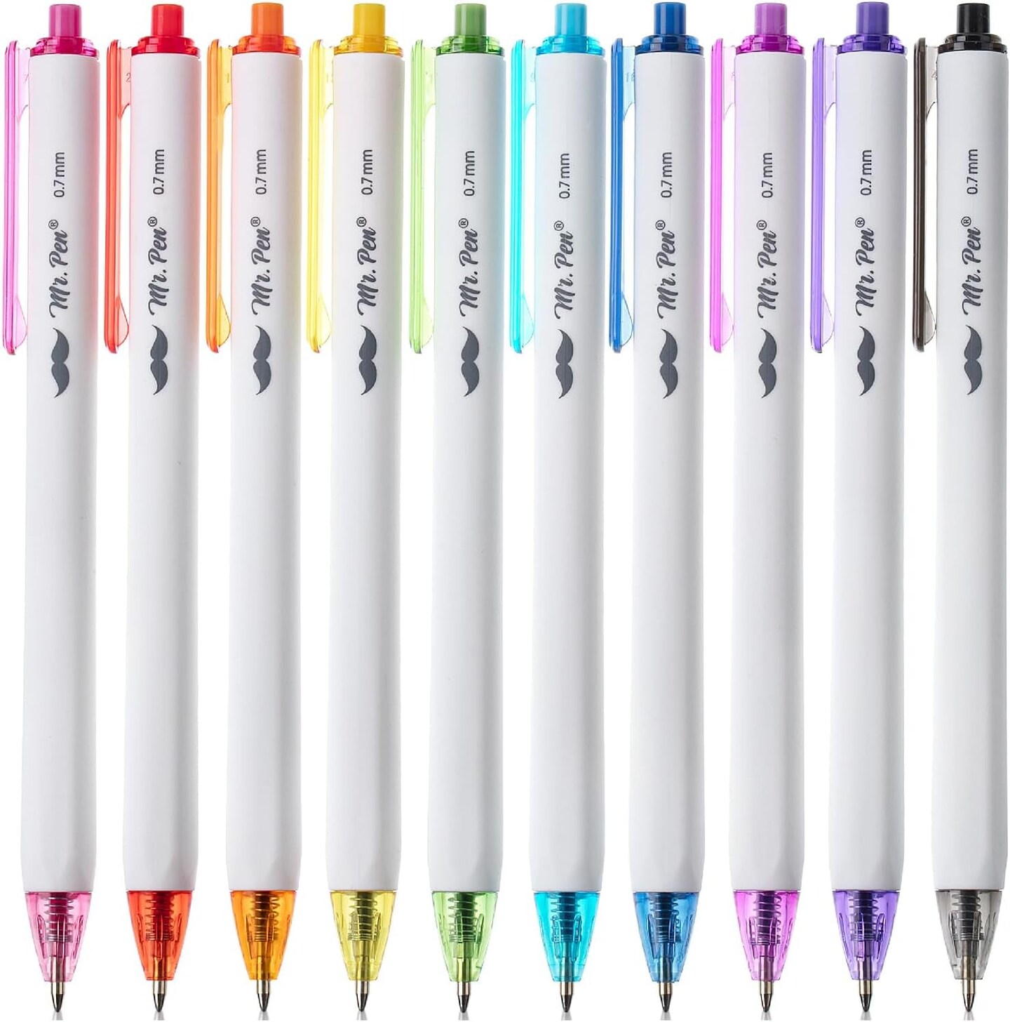 - Ballpoint Pens, 10 Pack, Colorful Ink, Cute Ballpoint Pens Assorted ...