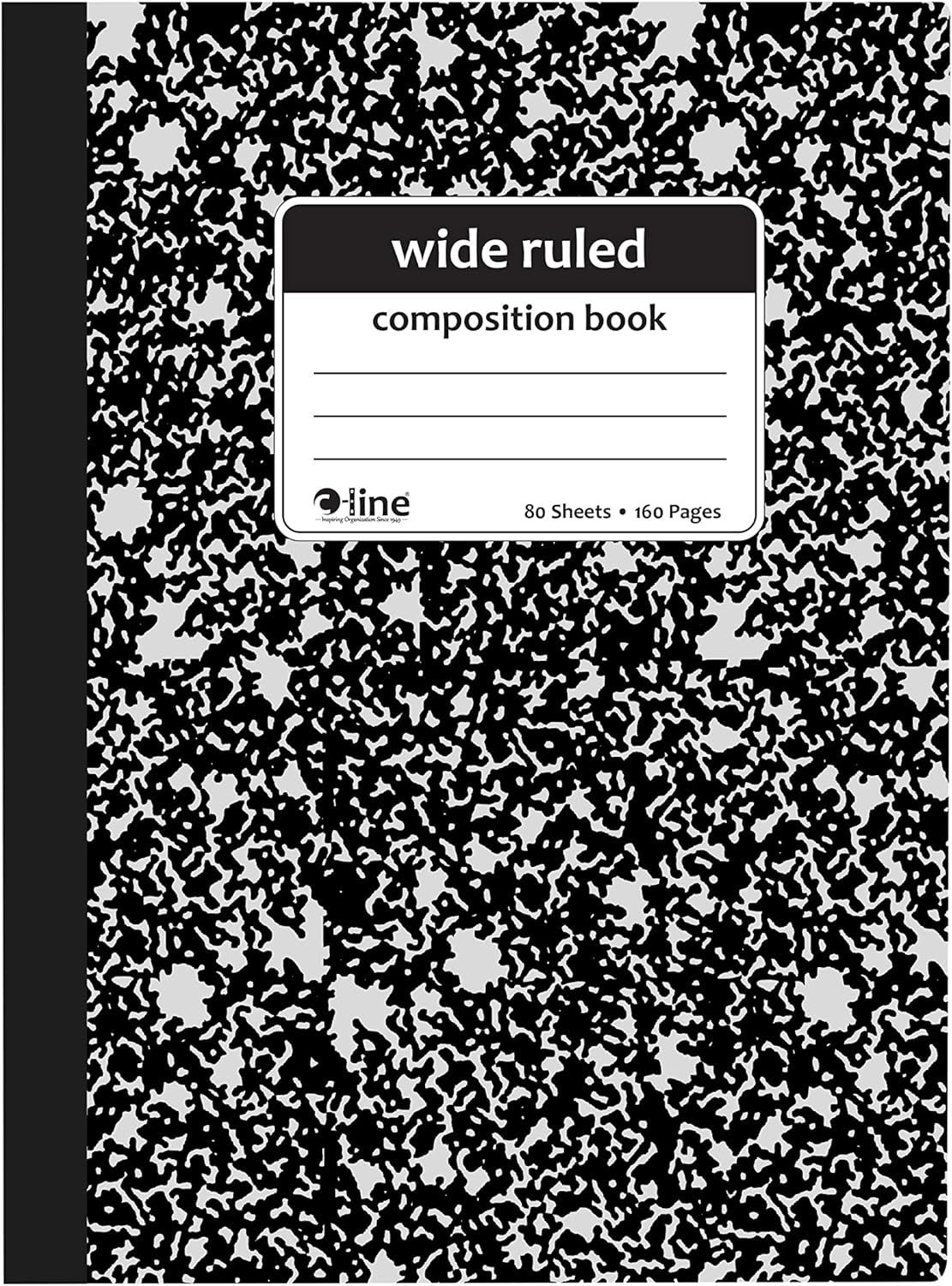 Composition Notebook, Wide Ruled, Marble Cover, 1 Notebook, Color May Vary (22010)
