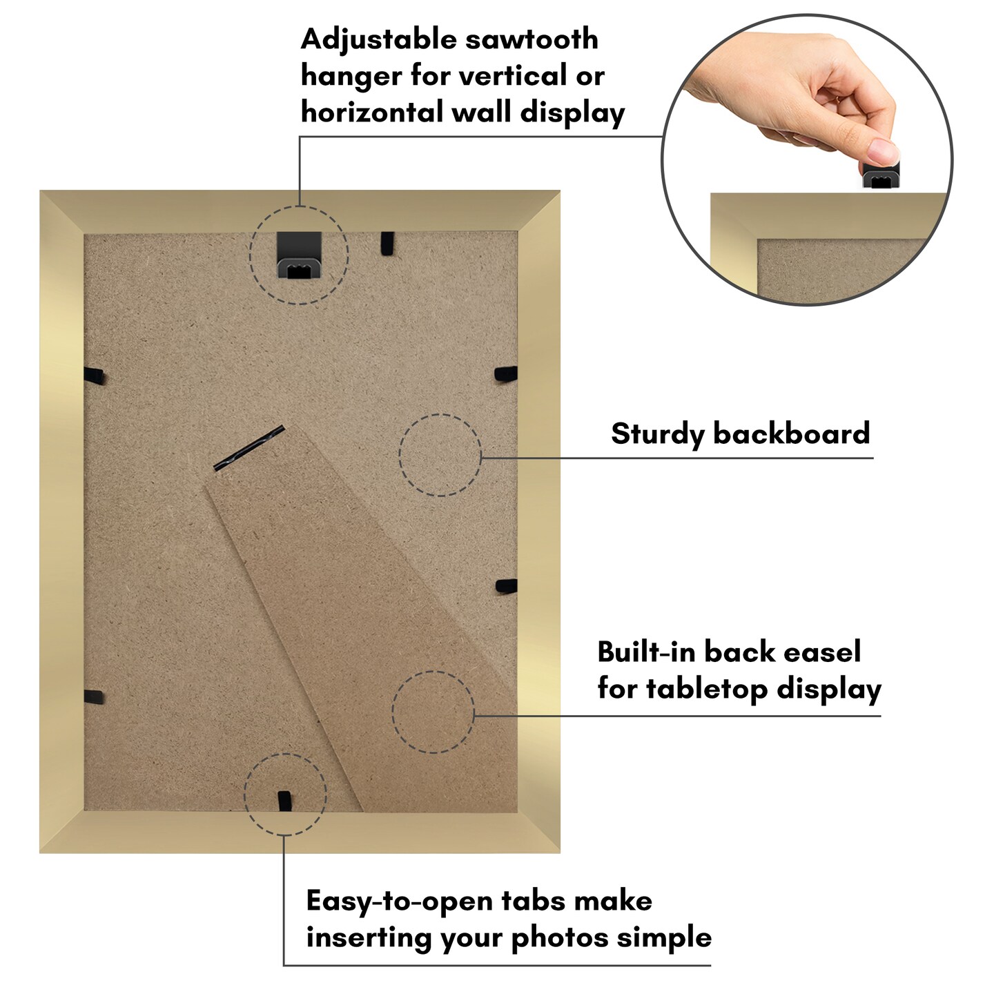Americanflat Picture Frame with Arch-Shaped Mat - Ideal for Any Room, Living Rooms, Dorm Room