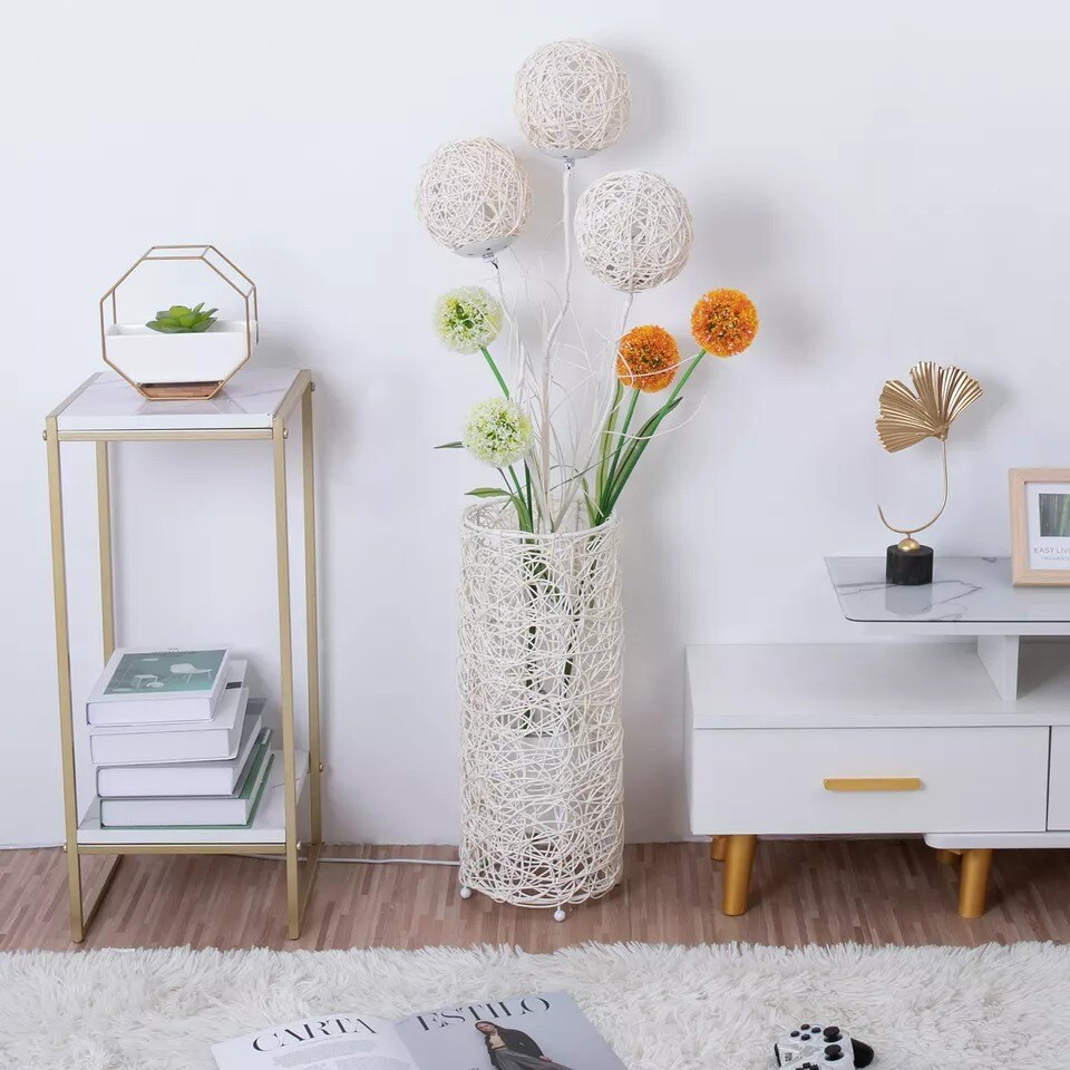 3Color Change Modern Corner Floor Lamp Decor Lighting Living Room Family Bedroom