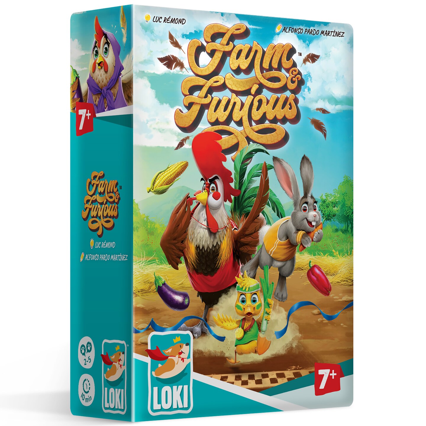 Farm &#x26; Furious - Animal Racing Card Game, Kids &#x26; Family, Ages 7+, 2-5 Players, 10 Min