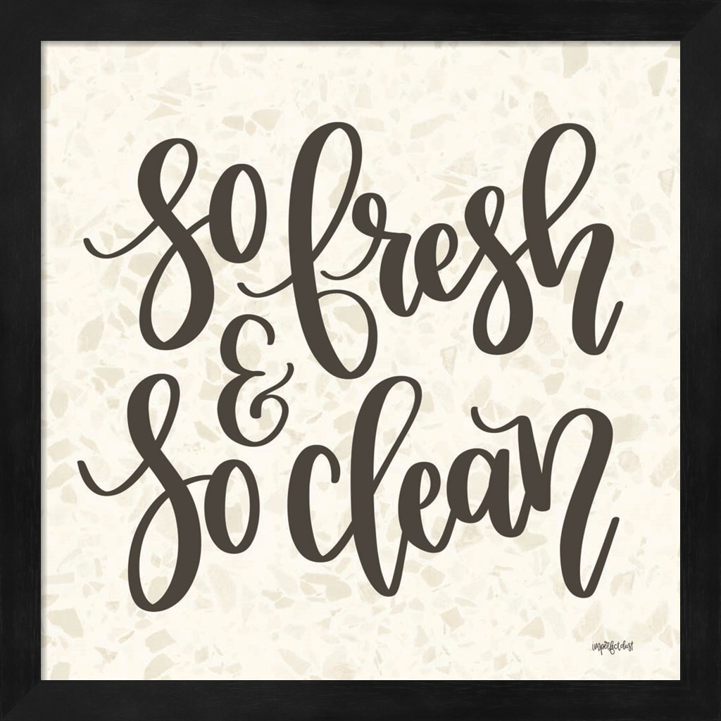 So Fresh &#x26; So Clean by Imperfect Dust 13&#x22; x 13&#x22; Framed Wall Art