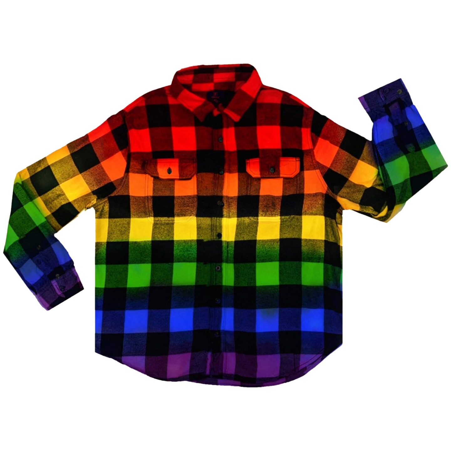 Checkered rainbow shirt shop