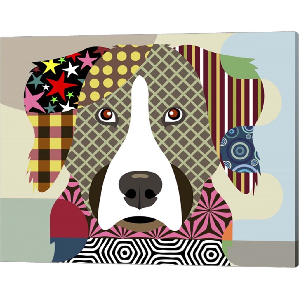 Bernese Mountain Dog by Lanre Adefioye 20" x 16" Canvas Wall Art