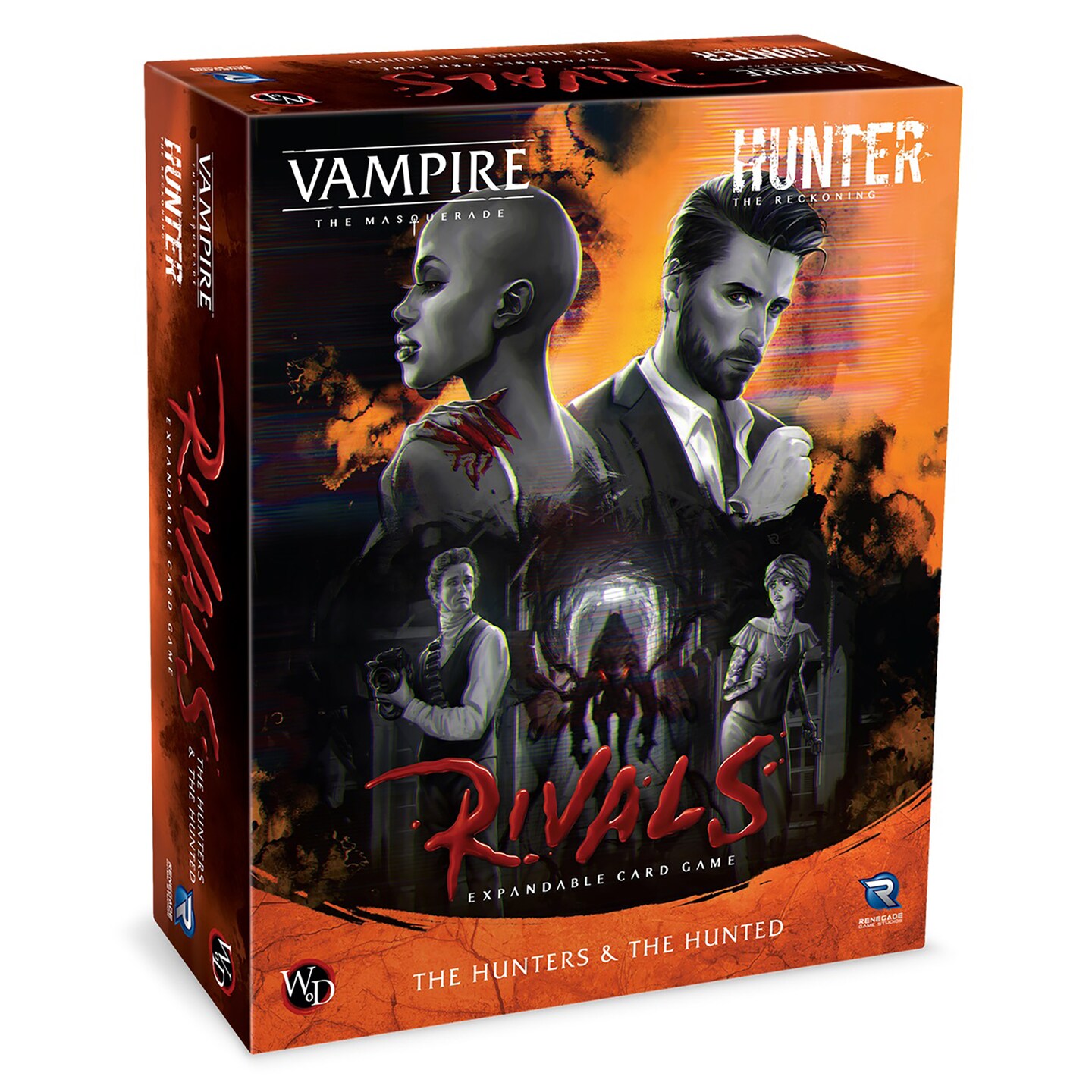 Vampire: The Masquerade Rivals Expandable Card Game The Hunters &#x26; The Hunted: Core Set - Everything Needed To Play, Card Game Based On The RPG, Ages 14+, 2-4 Players