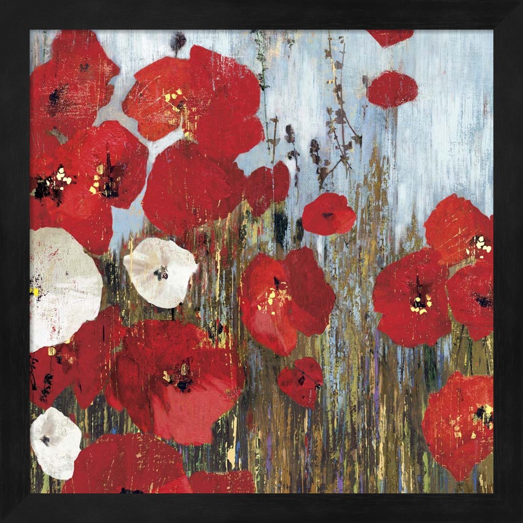 Passion Poppies I by Posters International Studio 13&#x22; x 13&#x22; Framed Wall Art
