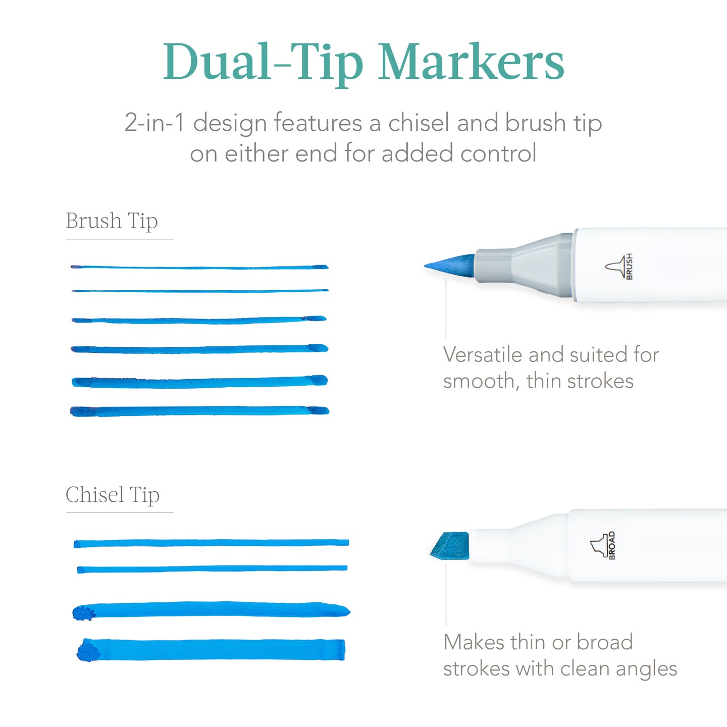 Best Choice Products Set of 228 Alcohol-Based Markers, Dual-Tipped Pens w/ Brush & Chisel Tip, Carrying Case