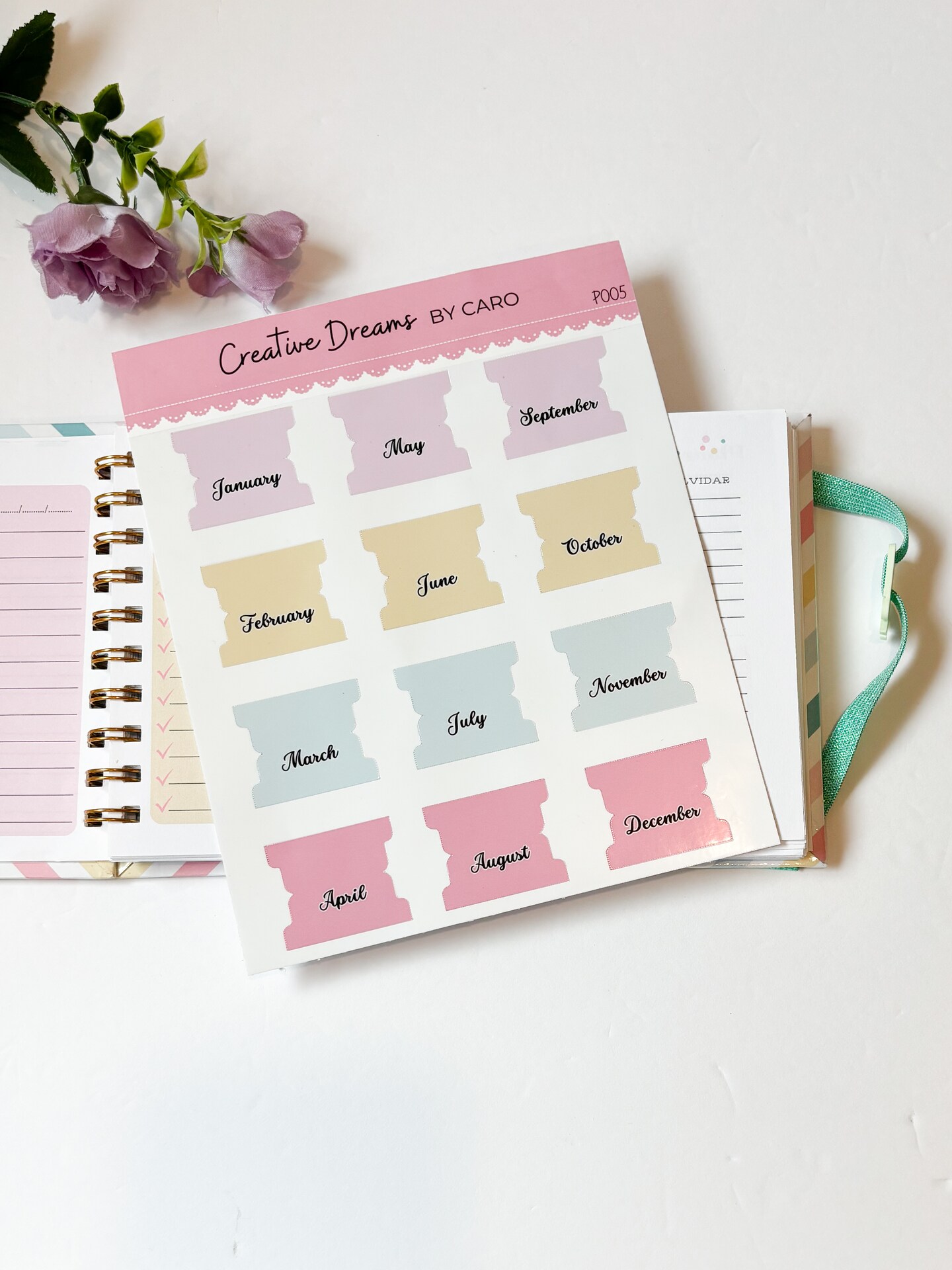 ZICOTO Aesthetic Monthly Planner Stickers - 1100+ Glossy Stickers For Journals & Calendars - View #2