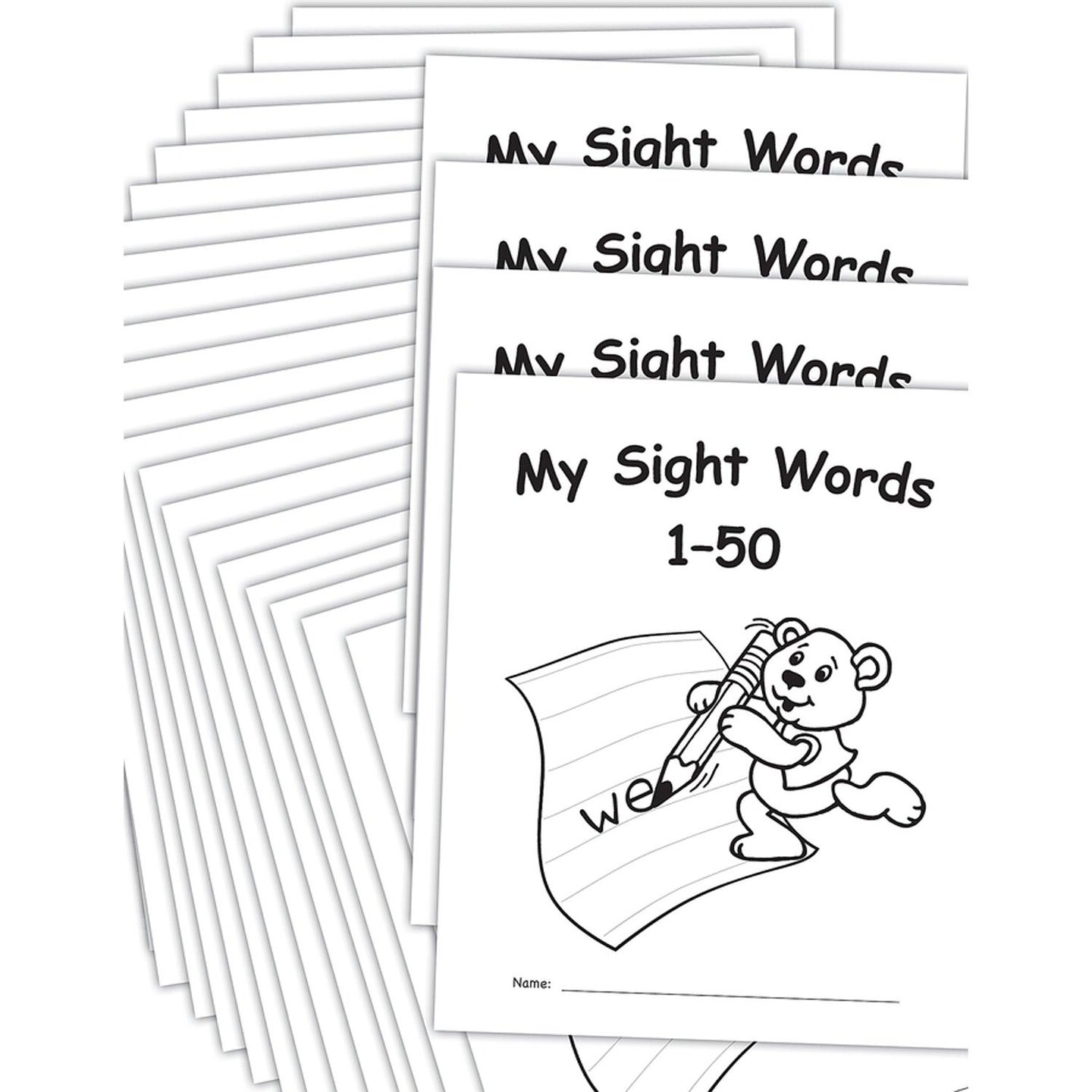 My Own Books&#x2122;: Sight Words 1-50, 25-Pack