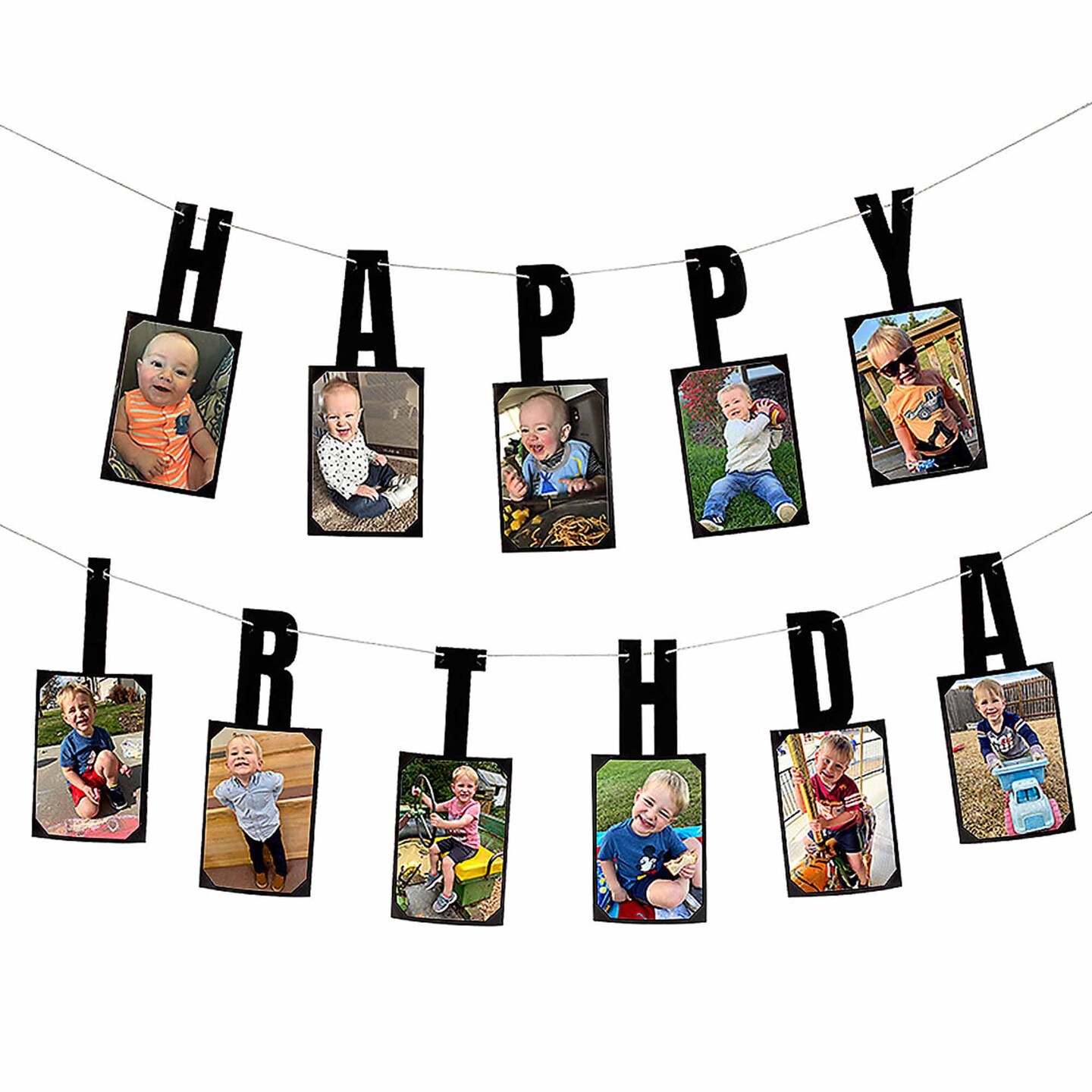 Happy Birthday Picture Garland 2 Pc