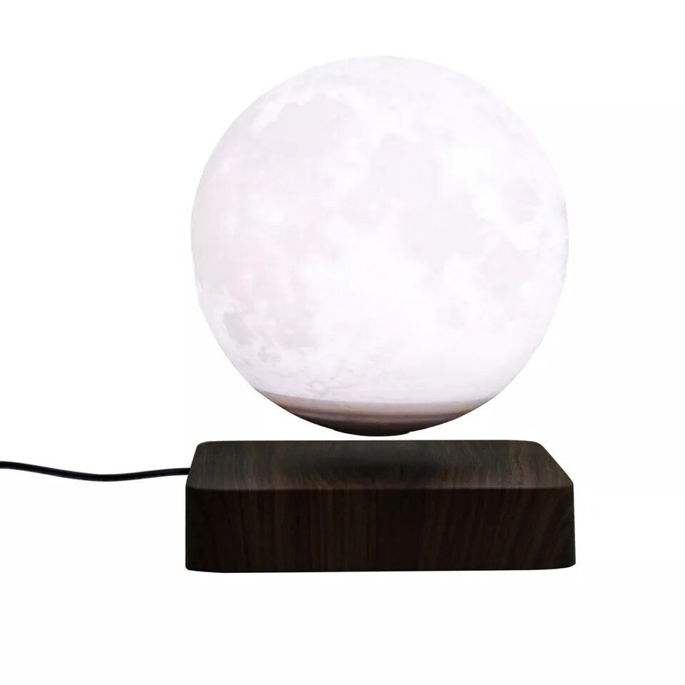 3D Printing Magnetic Levitating Floating Moon Lamp Night Light Room Table Decor