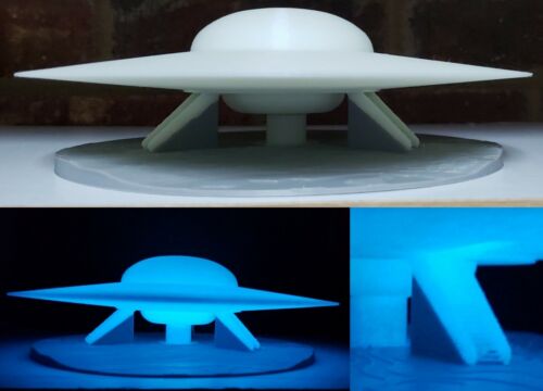 C57D UFO Flying Saucer from Forbidden Planet Large Glow in the