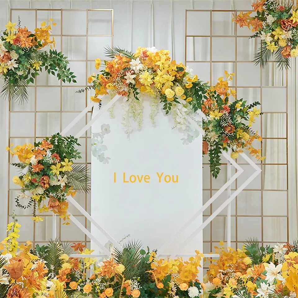 6.8ft Wedding Arch Background Stand Metal Backdrop frame for Wedding Party Decor