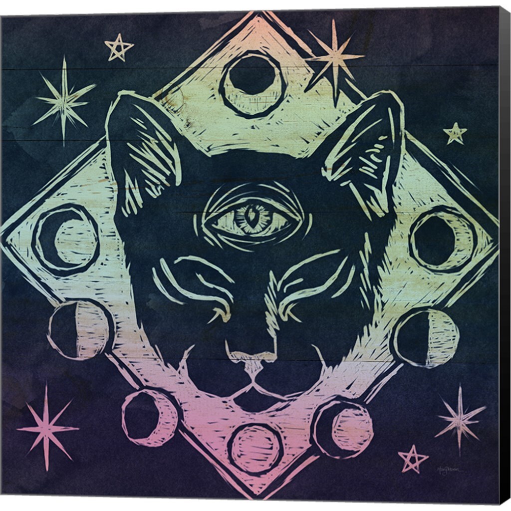 Mystical Halloween Jewel IV by Mary Urban 12" x 12" Canvas Wall Art