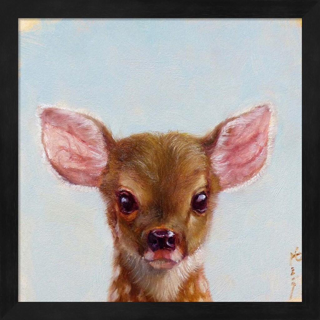 Bambi by Lucia Heffernan 13&#x22; x 13&#x22; Framed Wall Art