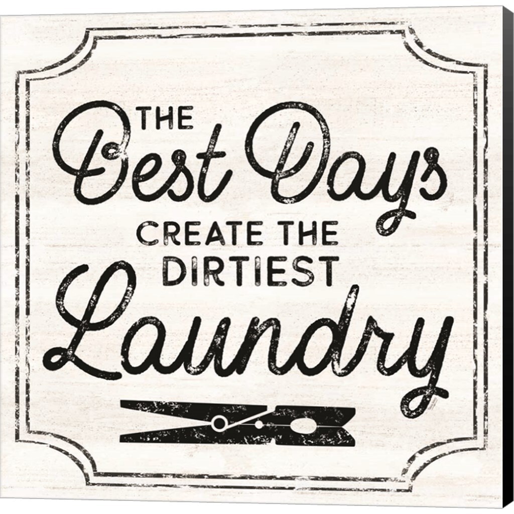 Laundry Art IBest Days by Tara Reed 12" x 12" Canvas Wall Art Michaels