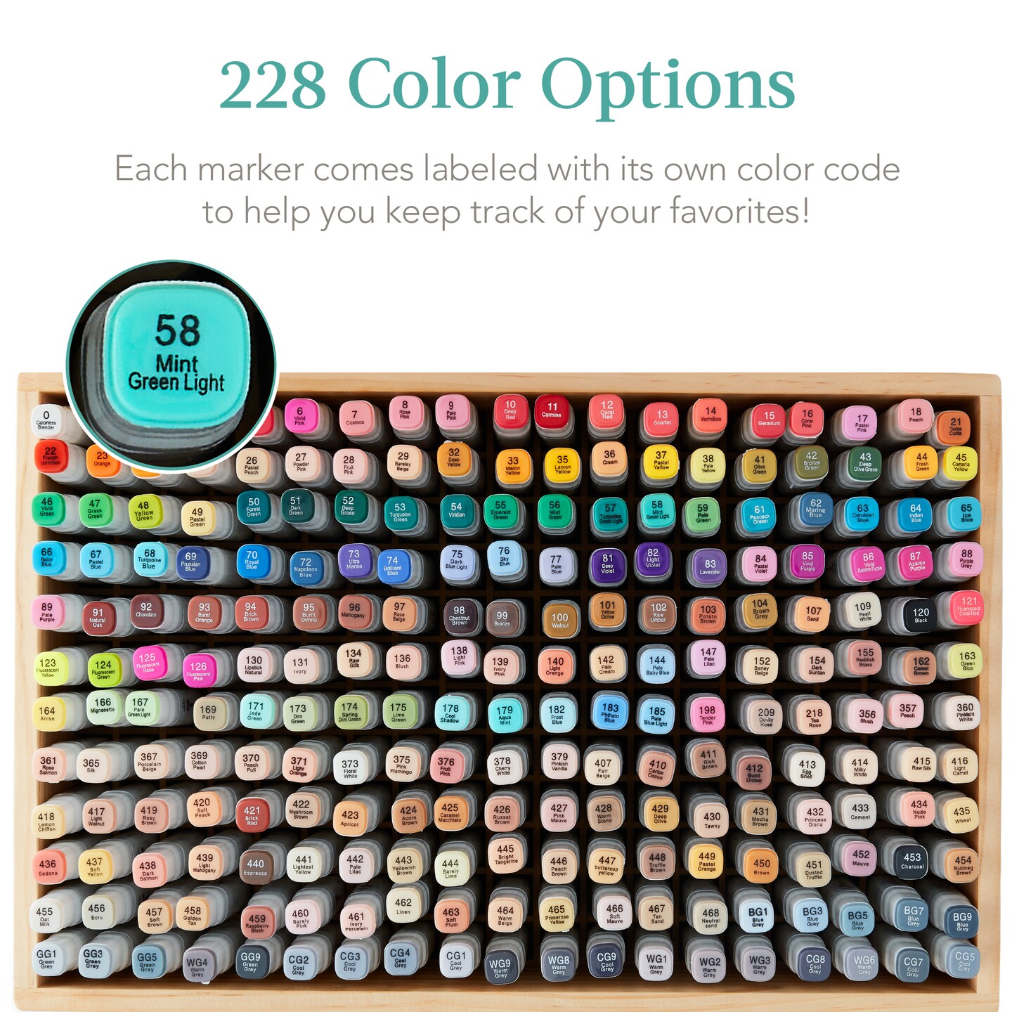 Best Choice Products Set of 228 Alcohol-Based Markers, Dual-Tipped Pens w/ Brush & Chisel Tip, Carrying Case