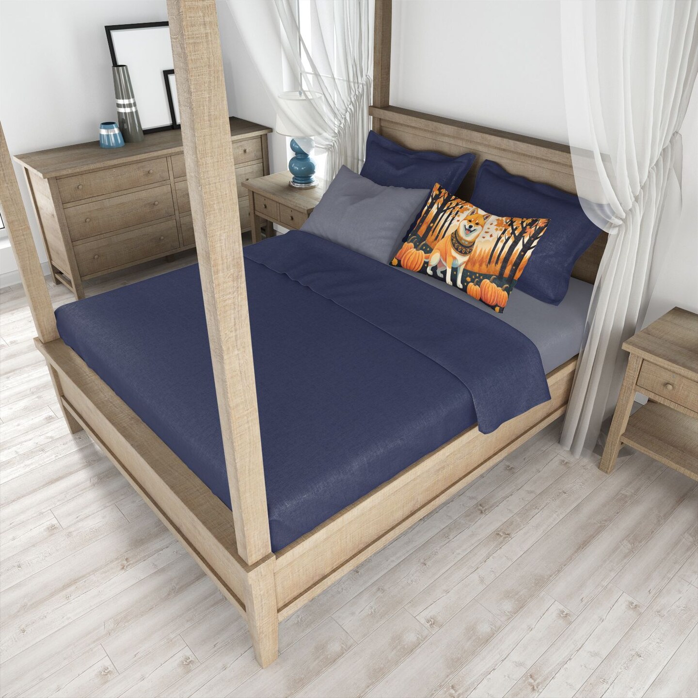 Shiba Inu Standard Pillowcase Lightweight Super Soft Decorative Artwork 30 x 20.5 Inches