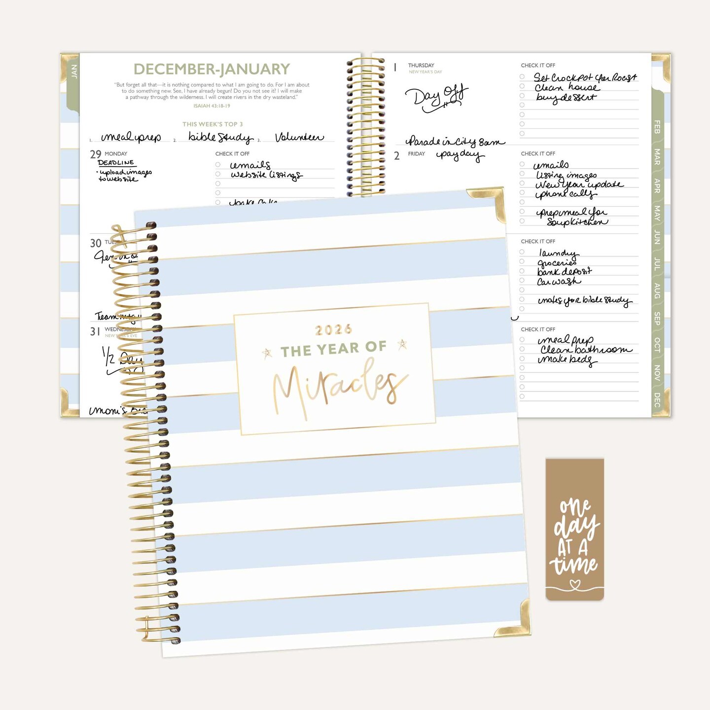 bloom daily planners 2026 bloom x Cleerely Stated Planner, 7.5" x 9", Year of Miracles
