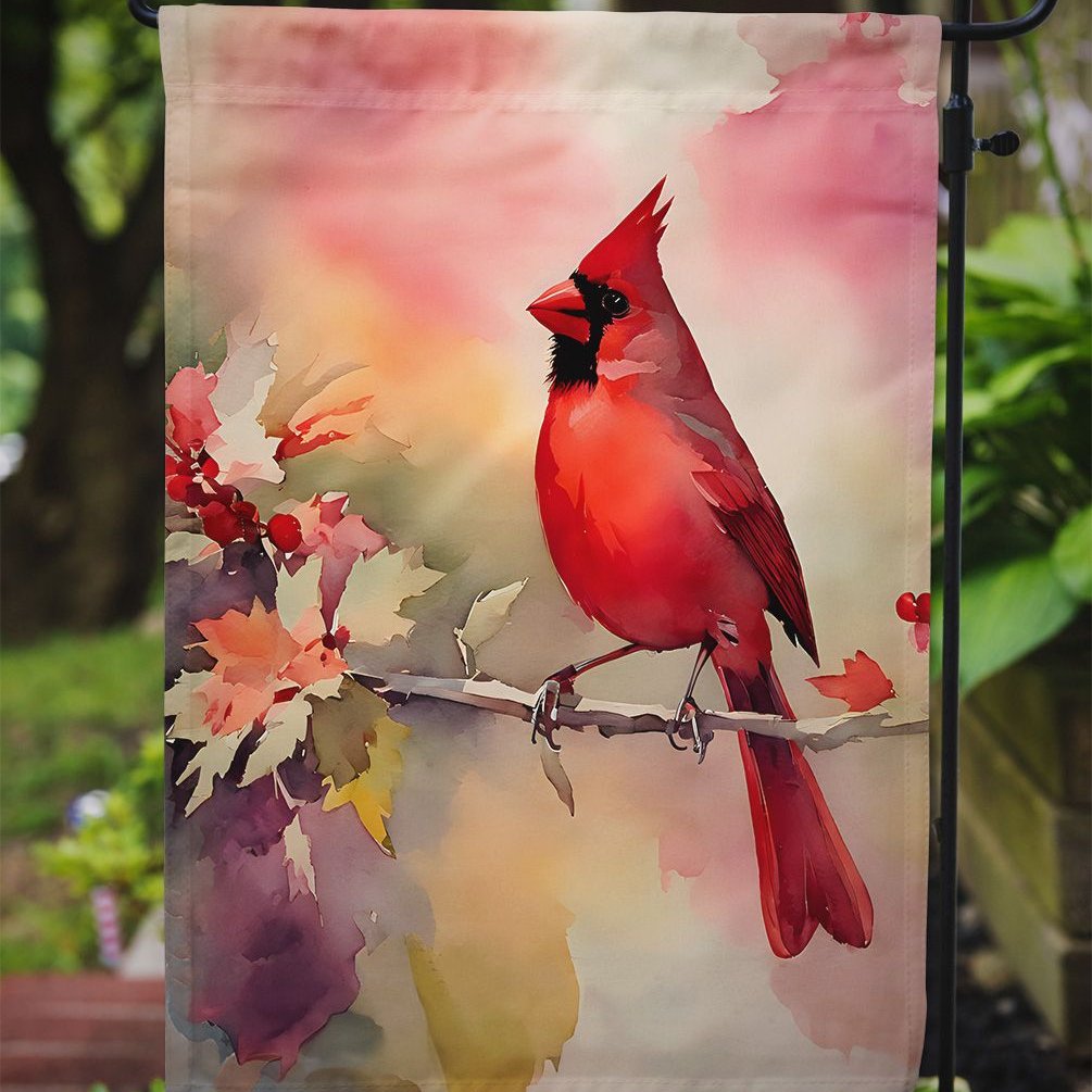 Edge Collections - 11 1/4" X 15 1/2" - Multicolor - Garden Cardinal Garden Flag Decorative Yard - 1 Piece