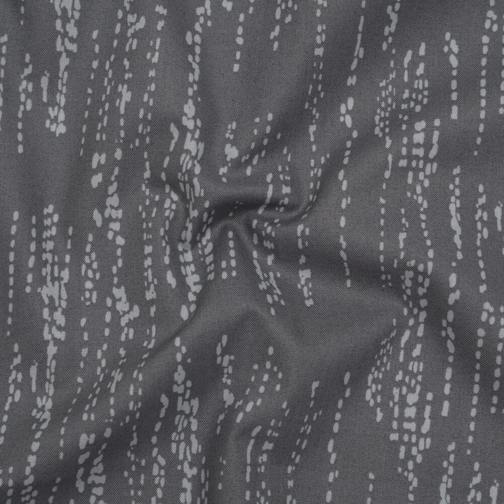 1 Yard Gray Grass Patch Printed Quilting Cotton Fabric