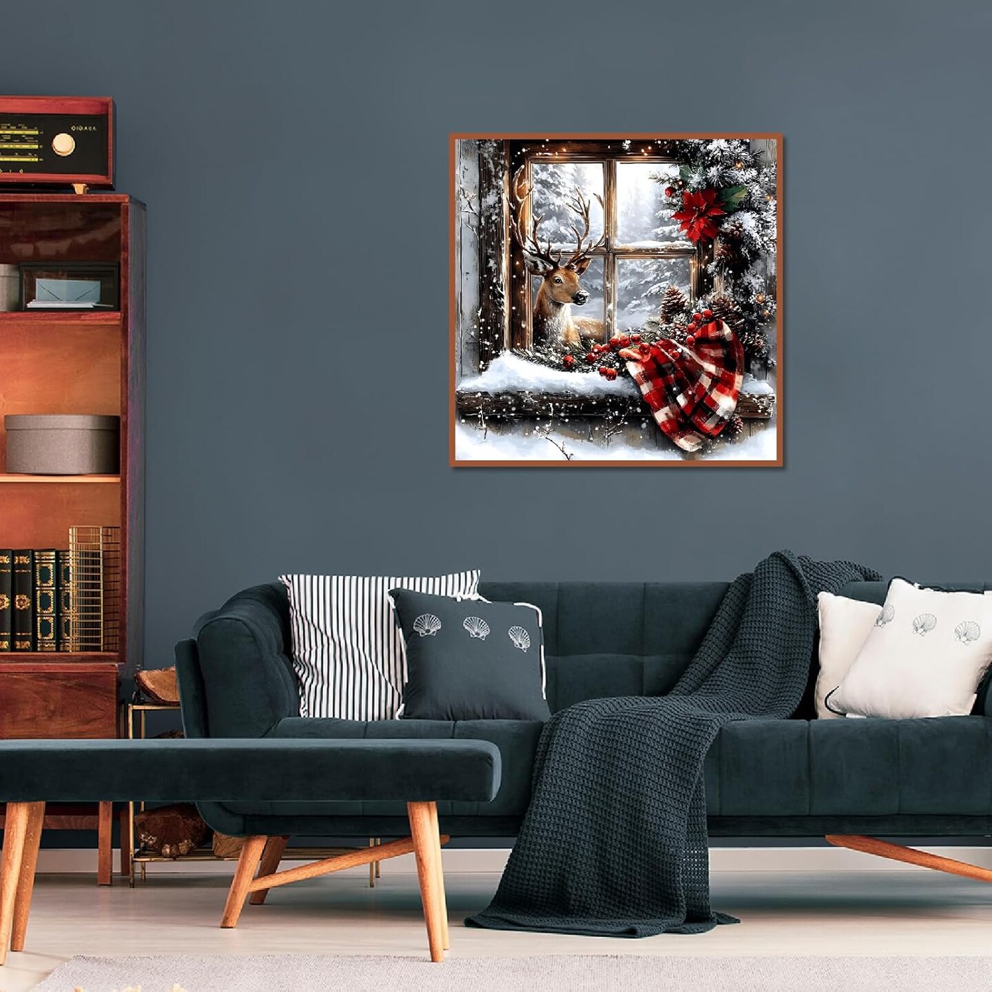 Christmas Diamond Art Kits for Adults Beginners (D006-US) 14 x 14 x 0.1 inches