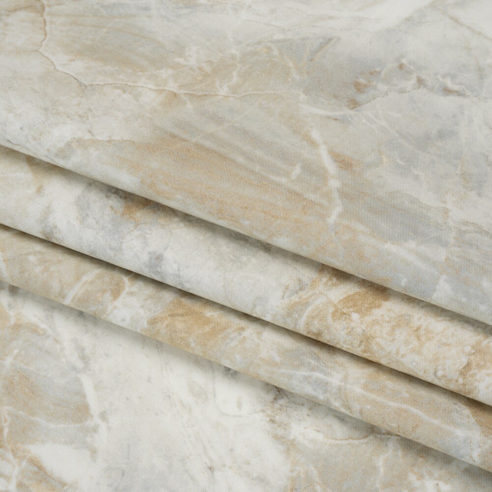 1 Yard Stonehenge Quilting Cotton Fabric Cream Gray Beige Marble Swirl Abstract