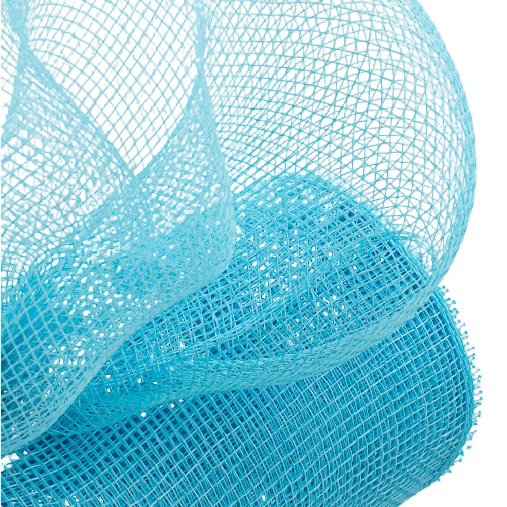 10&#x22; Poly Deco Mesh Ribbon: Turquoise Blue (10 Yards)