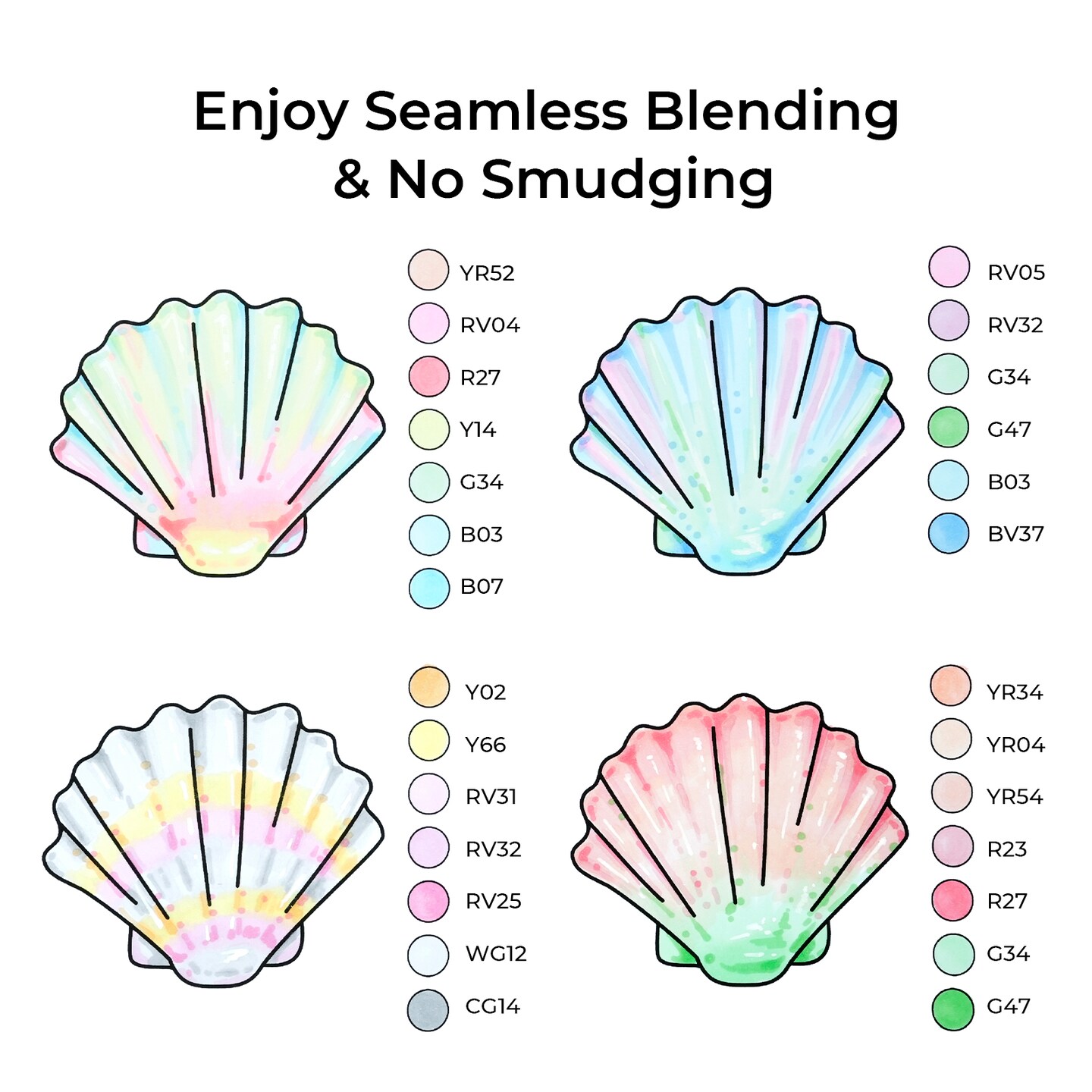 Ohuhu Oahu Alcohol Markers 48 Pastel Colors - Chisel &#x26; Fine Dual Tips - Double Tipped Art Marker Set for Artists Adults Coloring Sketching Illustration