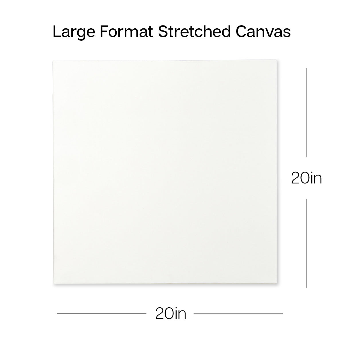 KINGART&#xAE; Stretched Canvas 20x20 2 pc