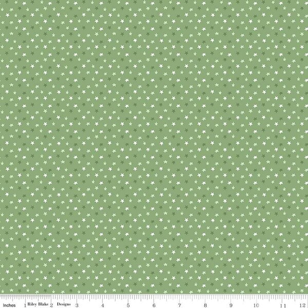 Stars in Basil (c16766-basil) | Baby Boy | Lori Whitlock | Riley Blake