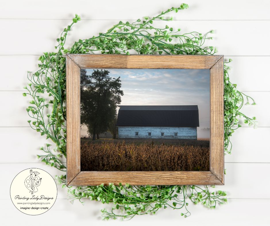 Autumn Barn - Art paper for Decoupage and Mixed Media by Painting Lady Designs