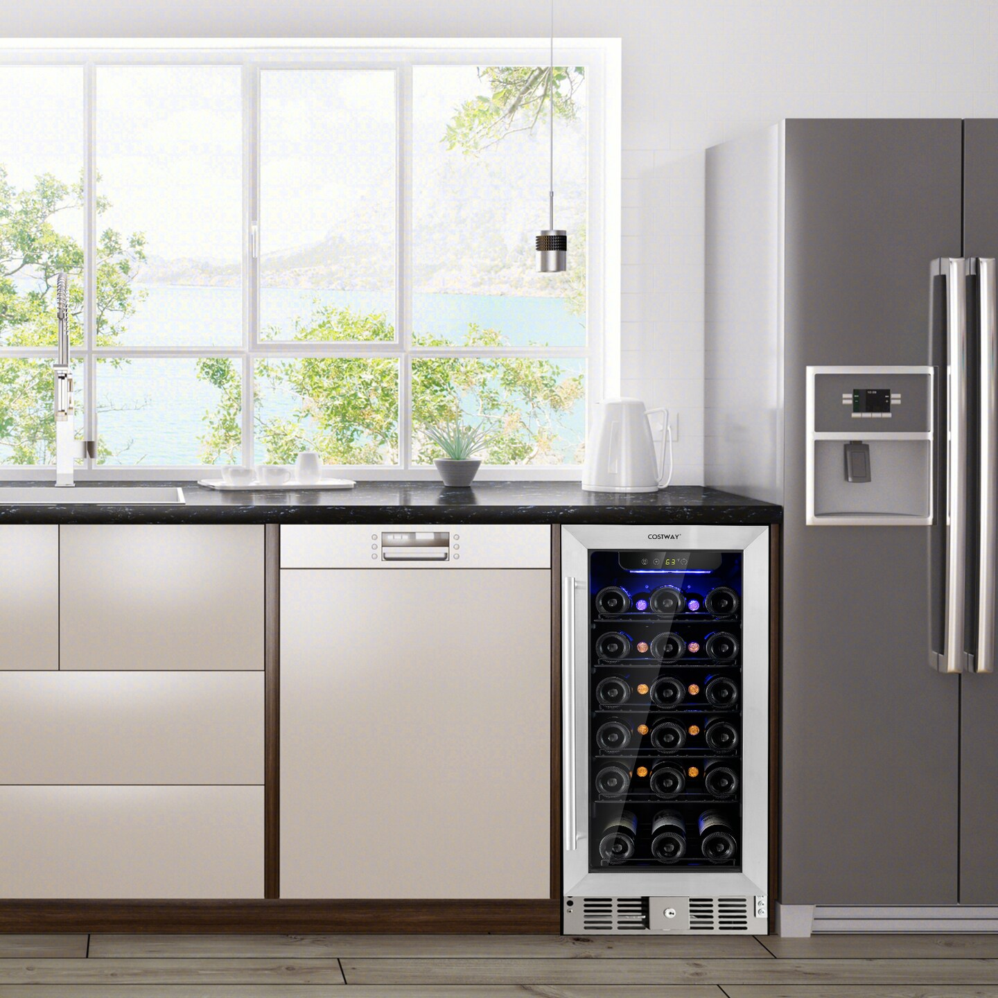 2.9 Cu.Ft. Built-in/Freestanding Wine &#x26; Beverage Cooler &#x2013; 30 Bottle or 115 Can Capacity