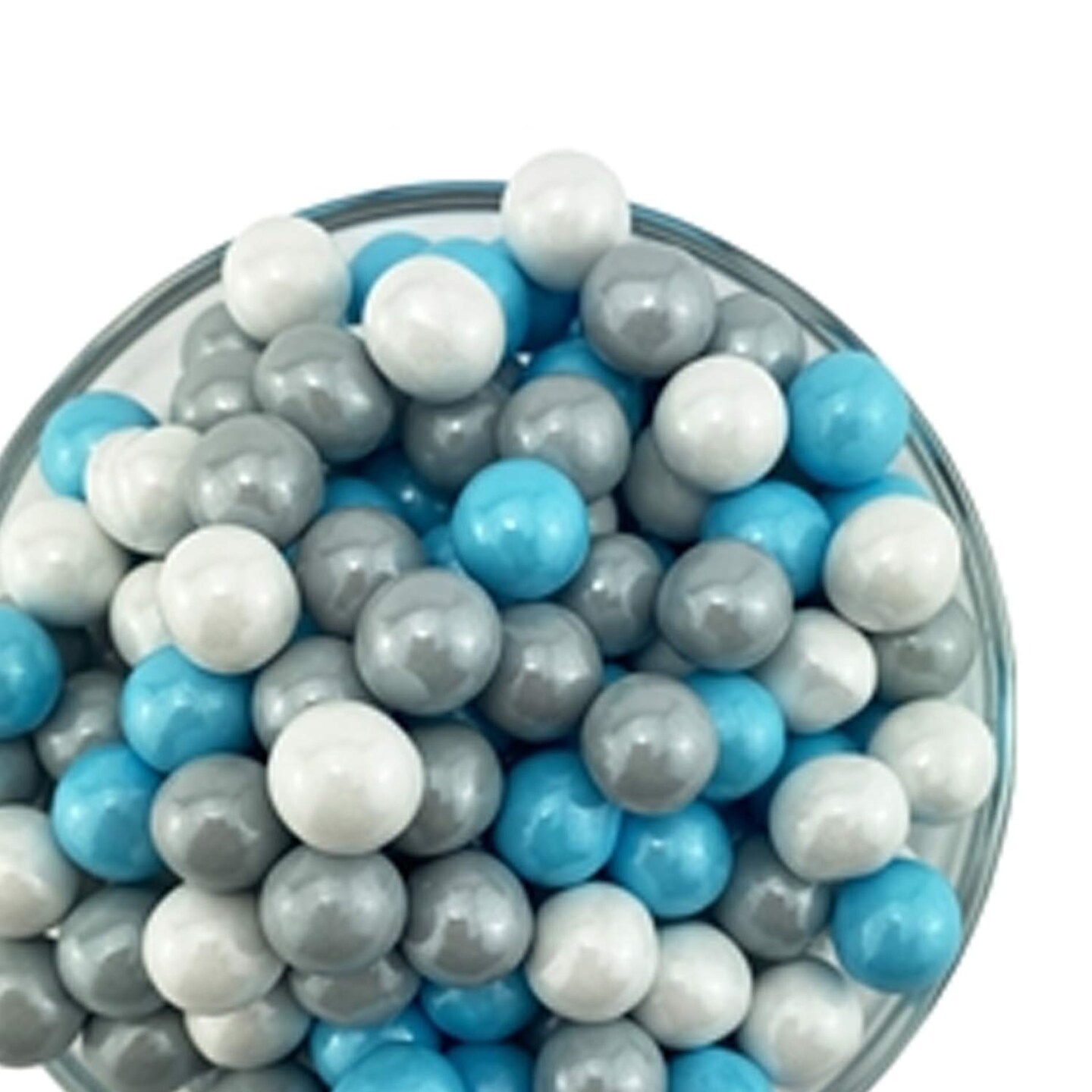 Holiday Sixlets 10MM Pearl 2 Pound Bag