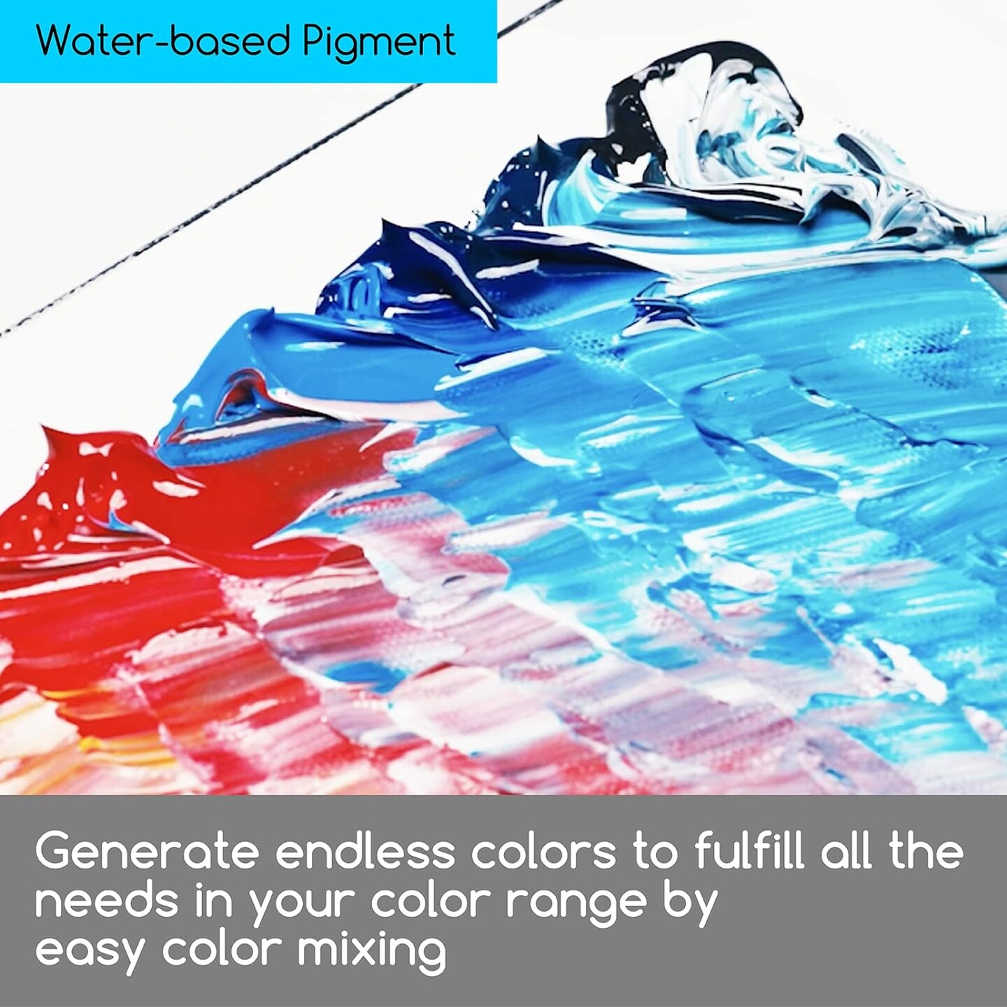 Acrylic Paint Set - 60ml/ 2oz*9 Heavy Body Acrylic Paint Tubes - Art Supplies for Canvas Painting