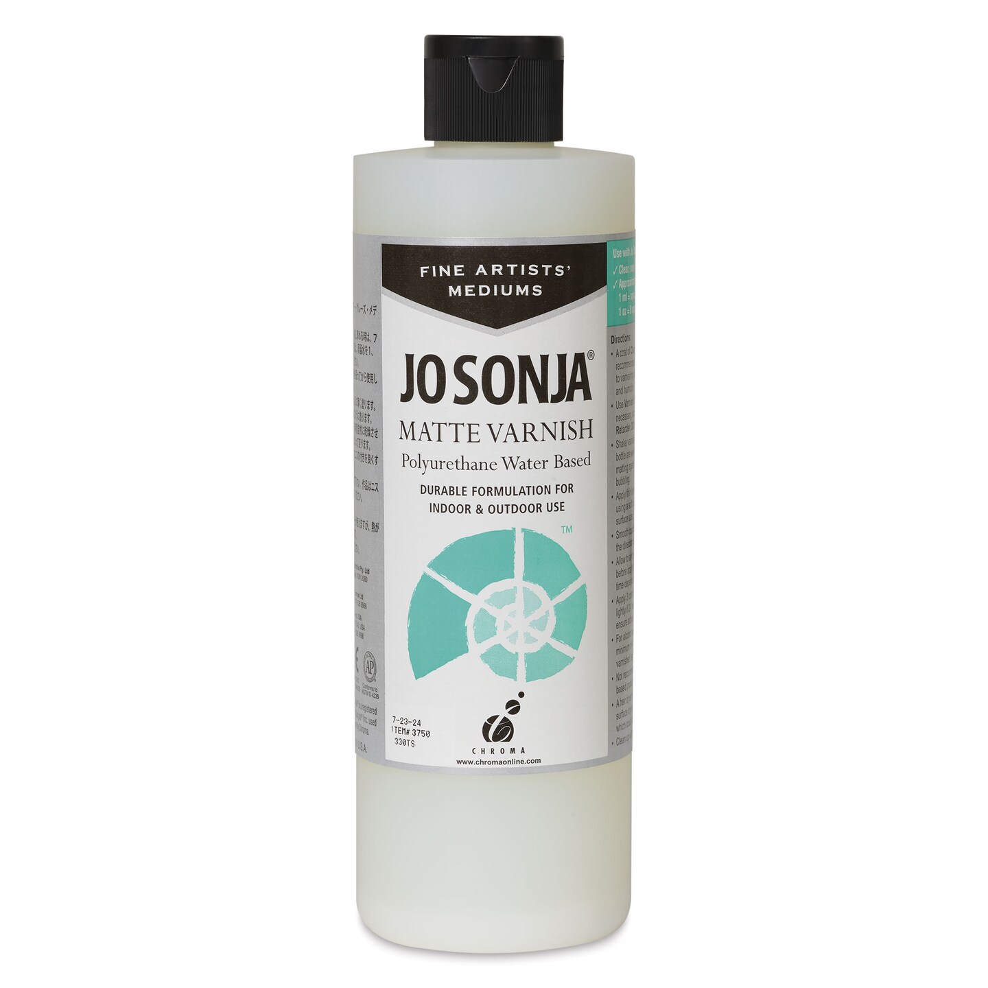 Jo Sonja&#x27;s Polyurethane Varnish - Matte, 16 oz bottle
