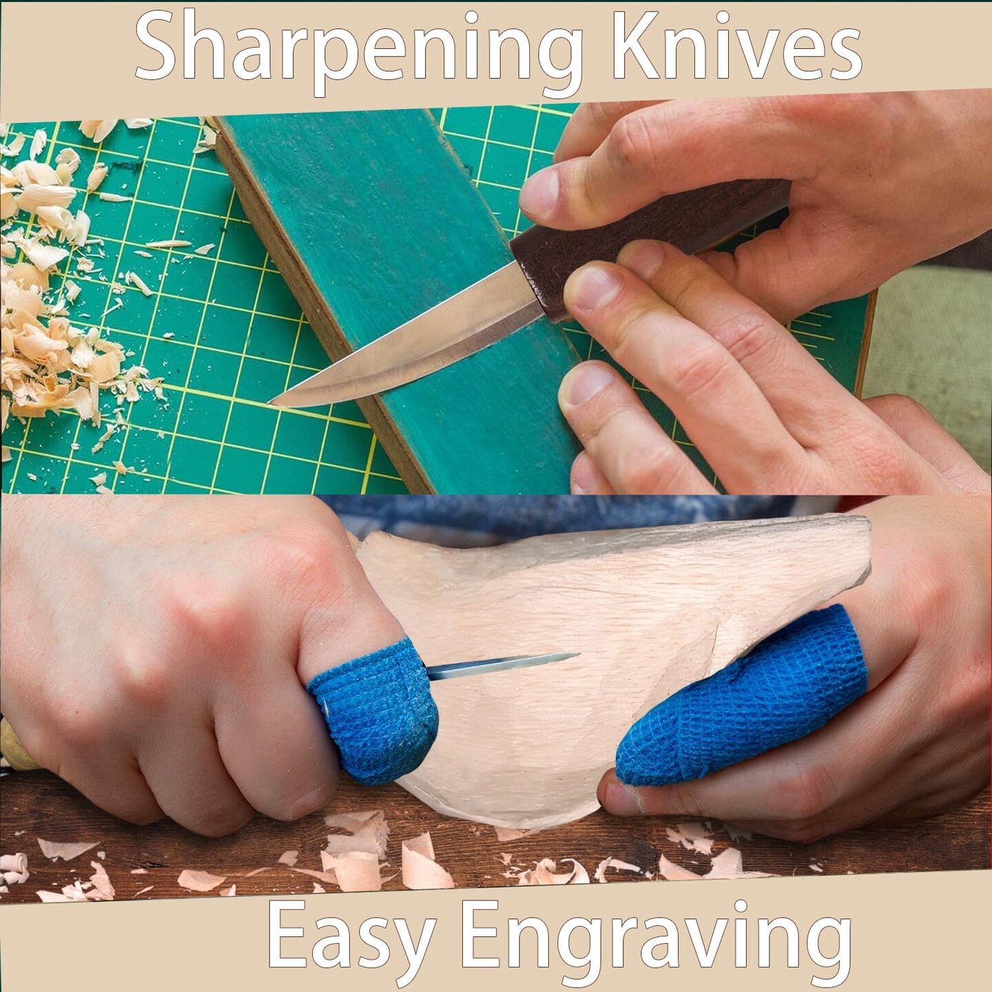Wood Carving Kit Cardinal Bird DIY Kits for Adults Hobbies Whittling Knife Kit for Beginners &#x26; Kids Adult Craft Kits Complete Wood Carving Knife Set with 9 PCS Tools (Cardinal)