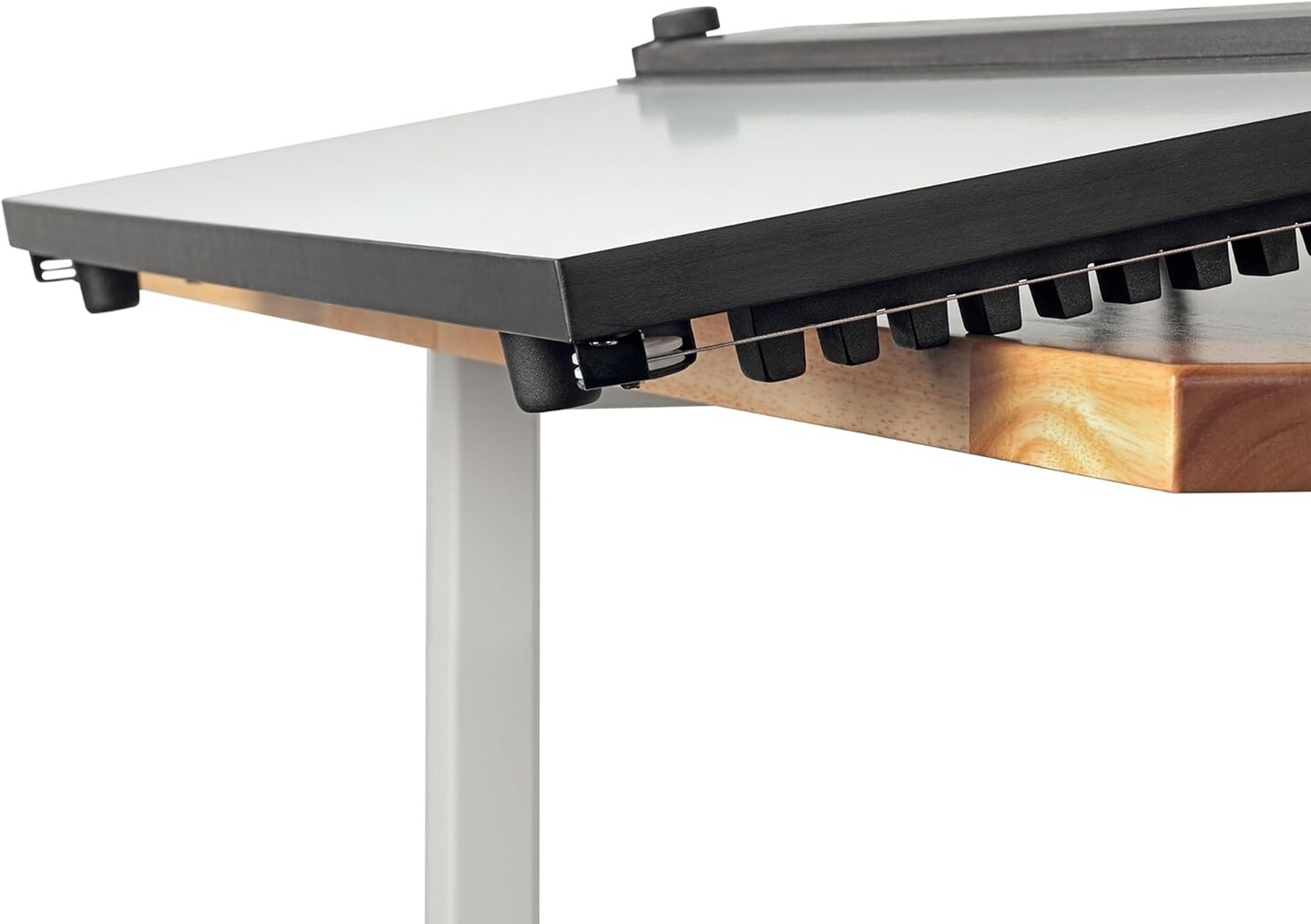 Drawing Board for Artists and Designers - Portable Workspace for Drawing, Sketching, Drafting, Painting - Fixed Angled Laminated Surface with Ruler and Parallel Motion Bar