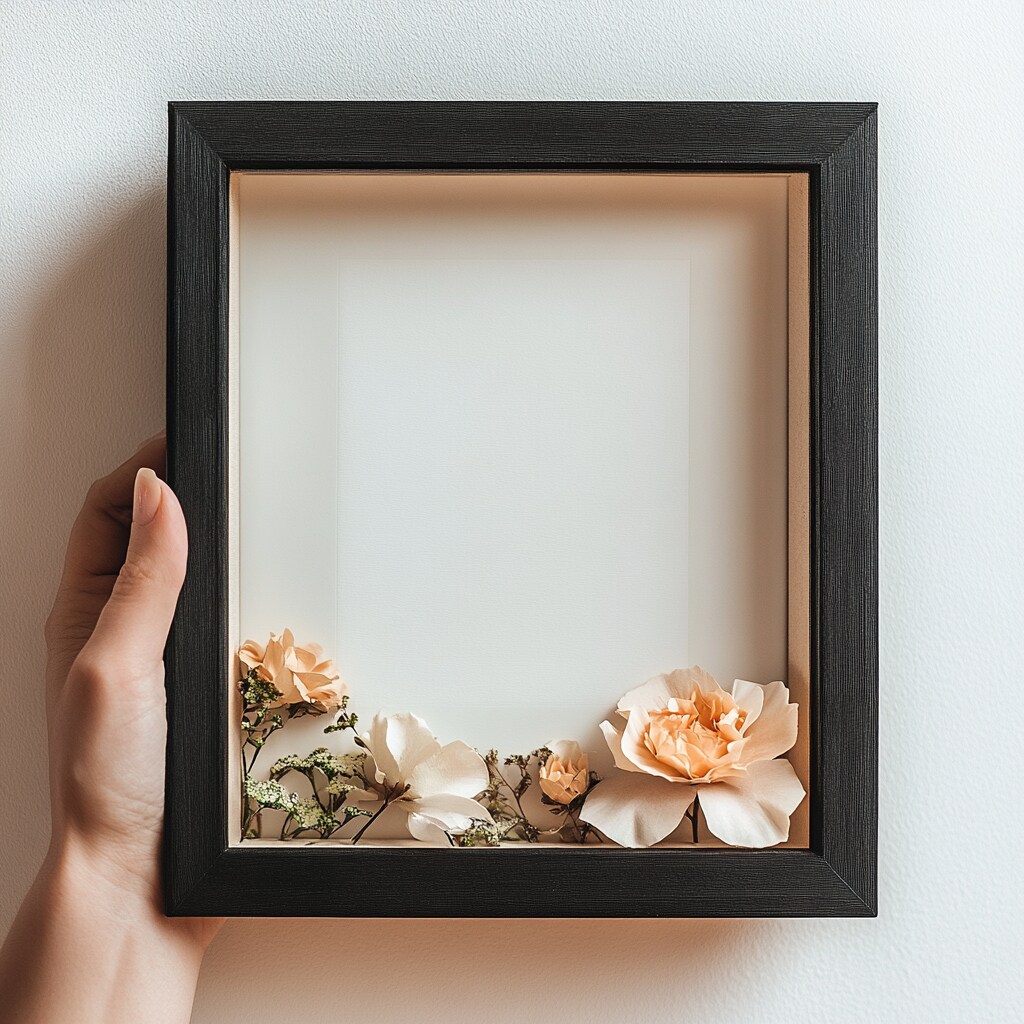 6x6 Shadow Box Frame | Deep Black Picture Frame 6 x 6 Display Case