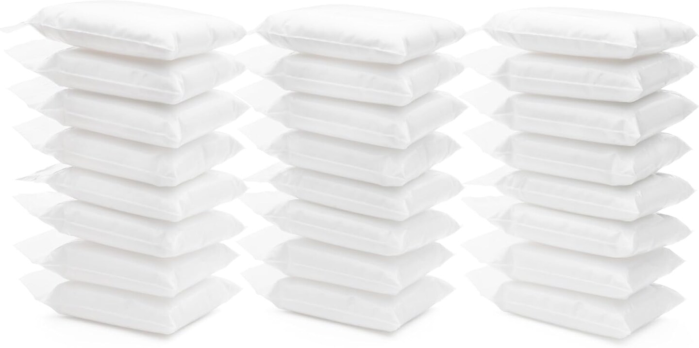 8oz White Air Dry Foam Clay – 24 x 0.33oz Bags, Non-Toxic, Soft, for Kids (3-12), Arts & Crafts.