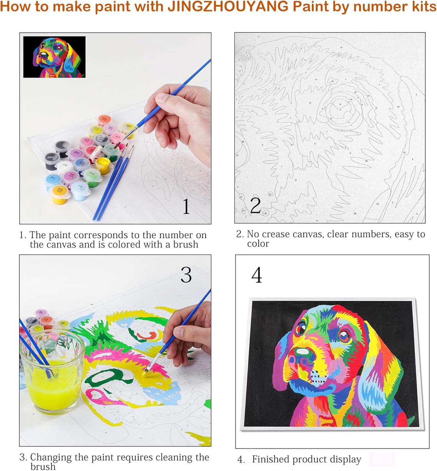Paint by Numbers for Kids & Adults & Beginner Painting Gift Kits 1.89 x 1.89 x 17.05 inches