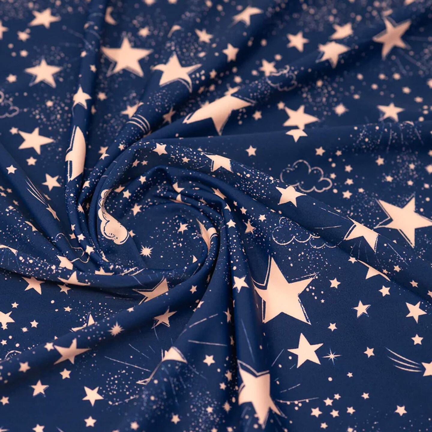 Star Bright Printed Spandex Fabric